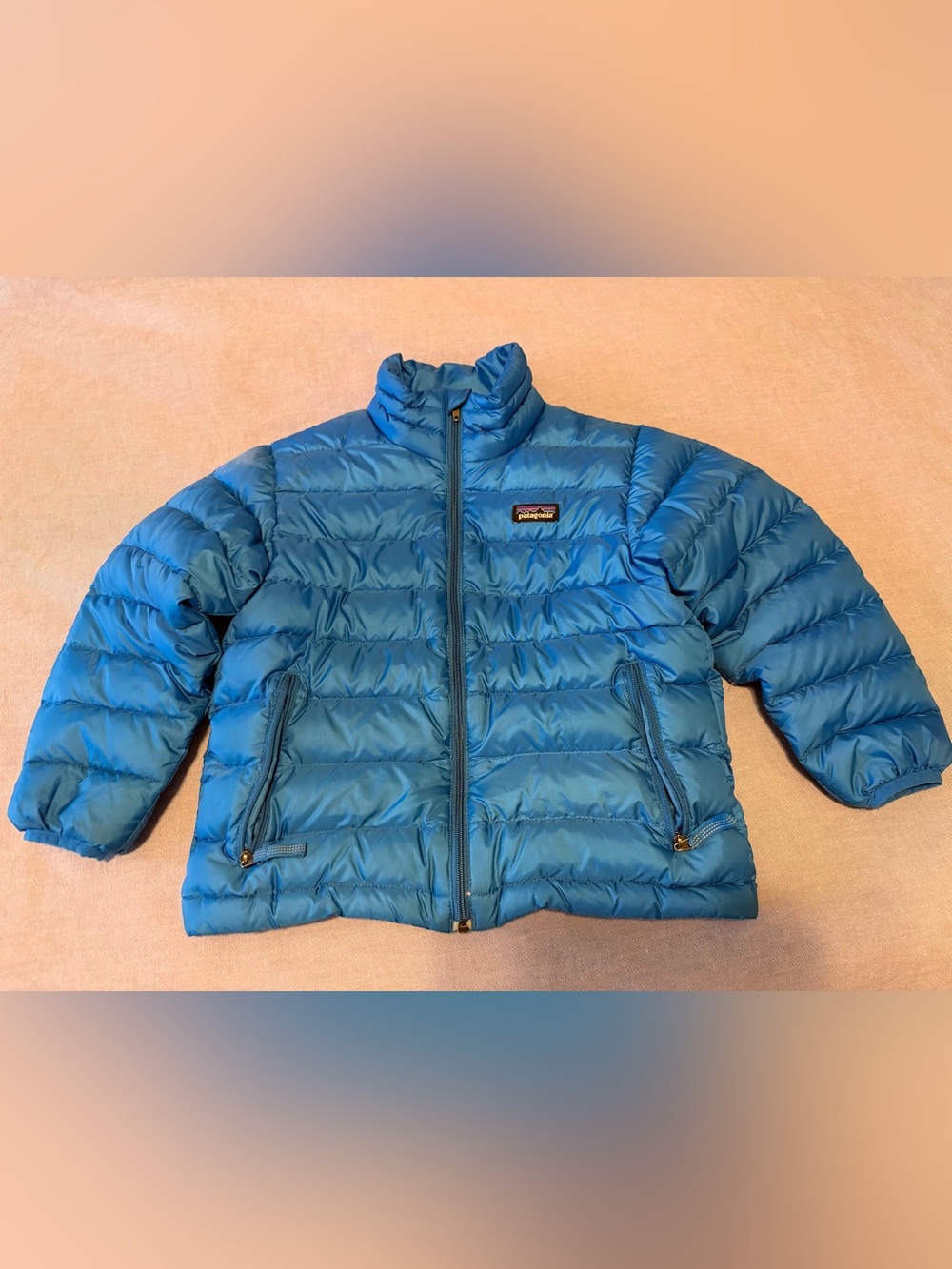Patagonia Kids Blue Quilted Puffer Jacket